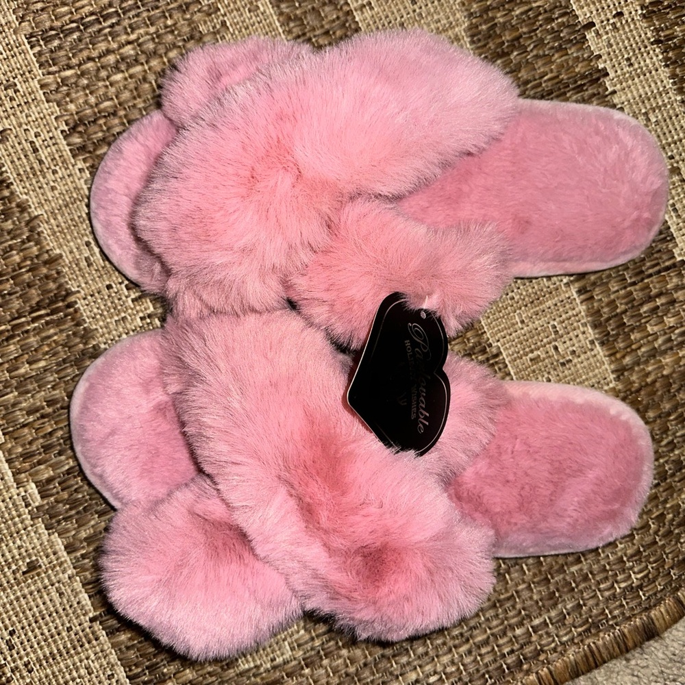 Brand New Pink Slippers Size 7/8